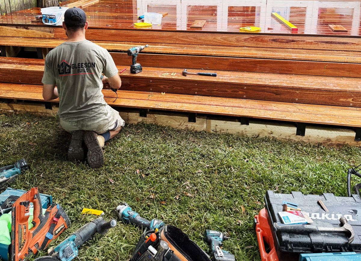 Bob Barker Photography for Bobs Odd Jobs Tyler gleeson building a deck