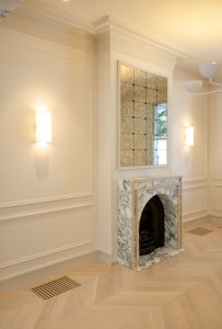 Victorian Terrace living room and fireplace Renovations Paddington